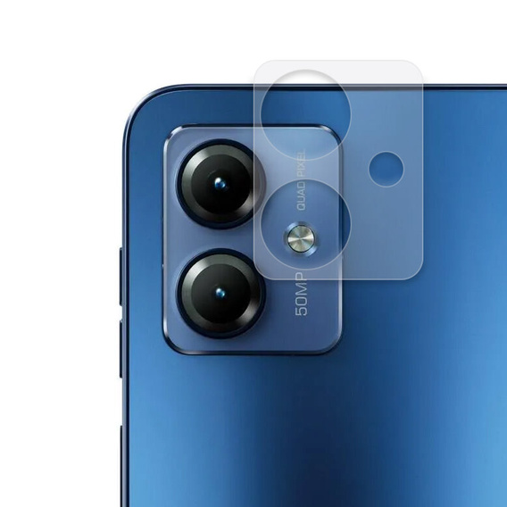 2x tvrdené sklo ERBORD na kameru Motorola Moto G14, priehľadné