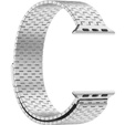 Oceľový náramok pre Apple Watch 1/2/3/4/5/6/7/8/SE/ULTRA 42/44/45/49 MM - strieborný