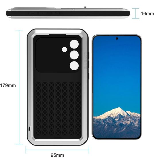 Puzdro s tvrdeným sklom pre Samsung Galaxy S25 FE