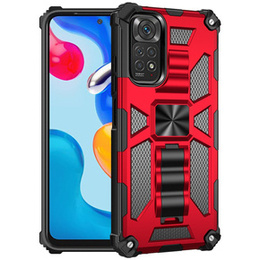 Obal na mobil pre Xiaomi Redmi Note 11 / 11S, Armor Kickstand, červené