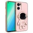 Obal na mobil pre Oppo Reno 7 5G, Astronaut, ružové