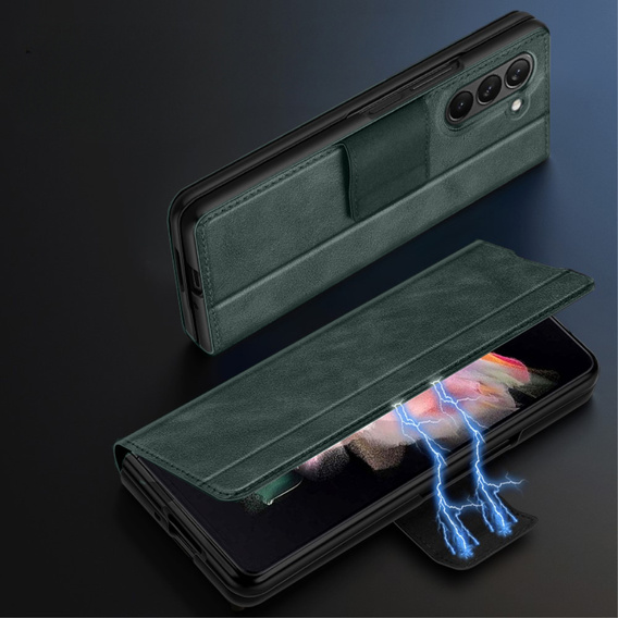 Klapkové puzdro pre Samsung Galaxy Z Fold5 5G, Wallet, tmavomodré