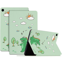 Puzdro s chlopňou pre Samsung Galaxy Tab A9+, walking dinosaur
