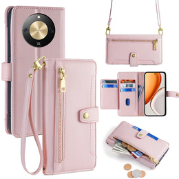 Flipové puzdro so zipsovým vreckom pre Honor Magic 8 Lite