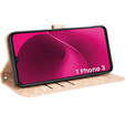 Flipové puzdro pre T Phone 3 5G, Wallet Rhombus, zlaté