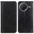 Flipové puzdro pre Xiaomi Poco F7 Pro / F7 Ultra, Split Leather, čierne