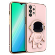 Obal na mobil pre Samsung Galaxy A13 4G, Astronaut, ružové rose gold