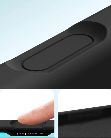 Silikónové puzdro pre iPhone 17 Pro, pre MagSafe, proti nárazom, čierne