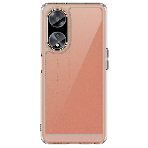 Obal na mobil pre Oppo A98 5G, Fusion Hybrid, priehľadné