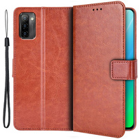 Klapkové puzdro pre Ulefone Note 12P, Wallet, hnedé