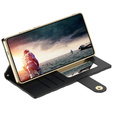 Flipové puzdro pre Samsung Galaxy S25 Ultra, GKK Mirror Wallet, čierne