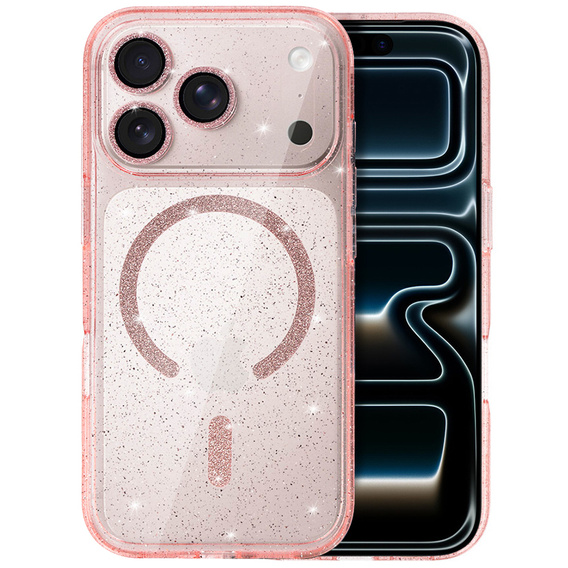 ERBORD Glitter MagSafe silikónové puzdro pre iPhone 17 Pro Max