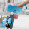 Klapkové puzdro pre Xiaomi Redmi 15C 4G/LTE, Butterfly, modré