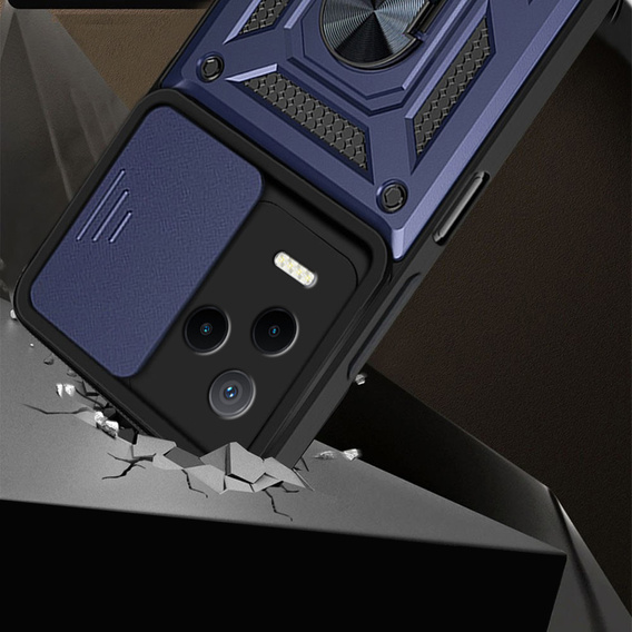 Obal na mobil pre Infinix Note 12 2023, CamShield Slide, modré