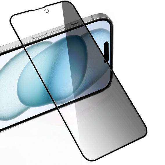 2x tvrdené sklo na ochranu súkromia pre iPhone 15 Plus, ERBORD Anti-Spy