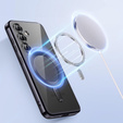 Puzdro pre Samsung Galaxy S24+ Plus, Electro MagSafe, čierne + sklo na displej