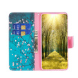 Klapkové puzdro pre Xiaomi Redmi 13C / Poco C65, Wallet, Sakura, modré