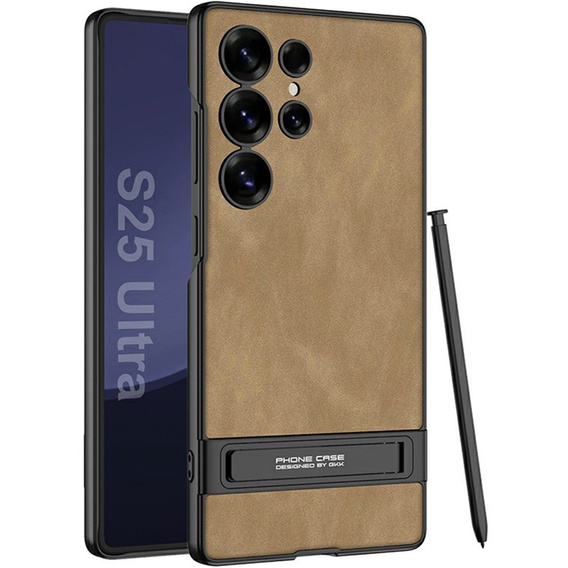 Puzdro pre Samsung Galaxy S25 Ultra, GKK Leather, čierne