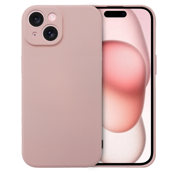 Obal na mobil pre iPhone 15 Plus, Silicone Lite, oranžové