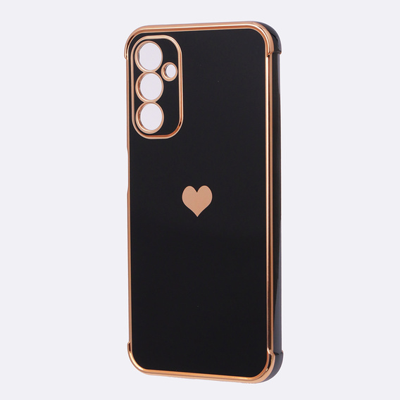 Obal na mobil pre Samsung Galaxy A14 4G/5G, Electro heart, čierne