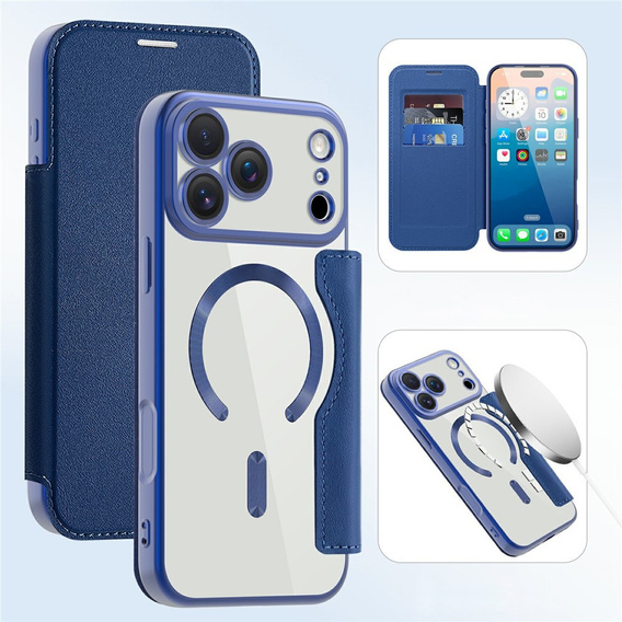 Flipové puzdro RFID Wallet MagSafe s ochranou fotoaparátu pre iPhone 17 Pro Max