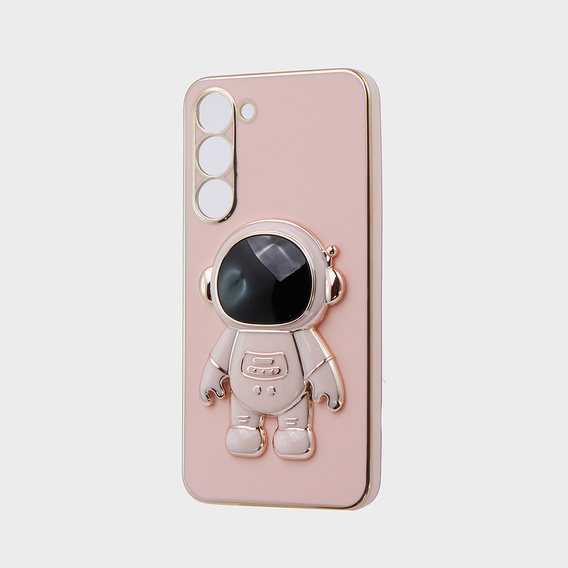 Obal na mobil pre Samsung Galaxy S23 Plus, Astronaut, ružové