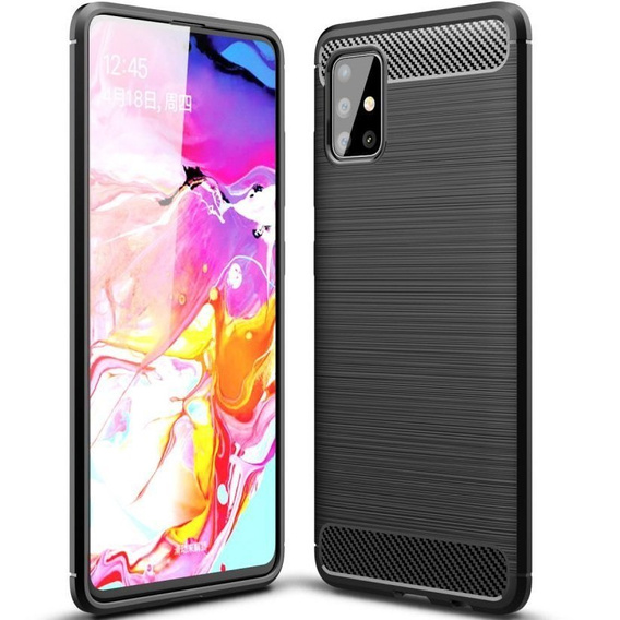 Obal na mobil pre Samsung Galaxy M31S, Carbon, čierne