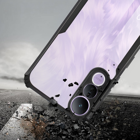 Obal na mobil pre Vivo V50 Lite 4G / 5G, AntiDrop Hybrid, čierne