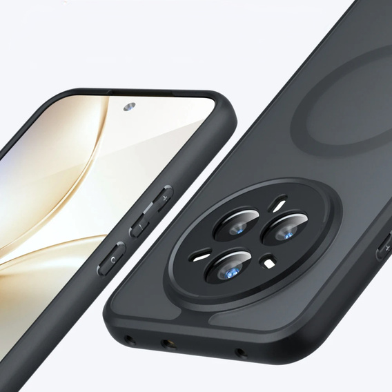 Puzdro pre Realme 14 Pro+ 5G, pre MagSafe, ERBORD Matt Case, čierny