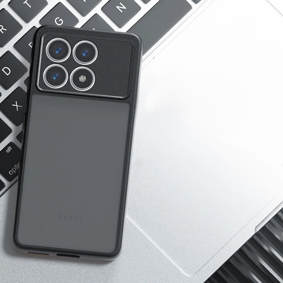 Puzdro pre Xiaomi Poco X6 Pro 5G, Fusion Hybrid, s ochranou fotoaparátu, matný / čierny