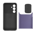 Obal na mobil pre Samsung Galaxy S24, ERBORD CamProtect Slide Camera, fialové