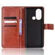 Klapkové puzdro pre Infinix Hot 11s, Crazy Horse Wallet, hnedé