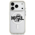 Karl Lagerfeld IML Glitter Karl a Choupette MagSafe puzdro pre iPhone 17 Pro