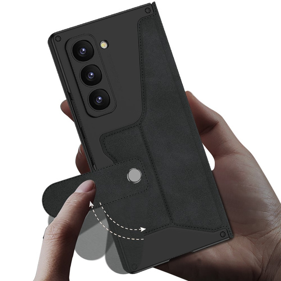 Peňaženkové puzdro s chlopňou čierne pre Samsung Galaxy Z Fold 7 5G