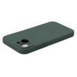 Obal na mobil pre iPhone 15, Silicone Lite, tmavozelené