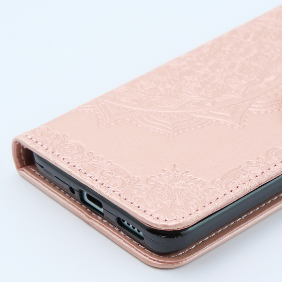 Klapkové puzdro pre Xiaomi 13T / 13T Pro, Mandala, ružové rose gold