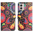 Klapkové puzdro pre Motorola Moto G53 5G / G23 / G13, Wallet, colorful jellyfish, čierne