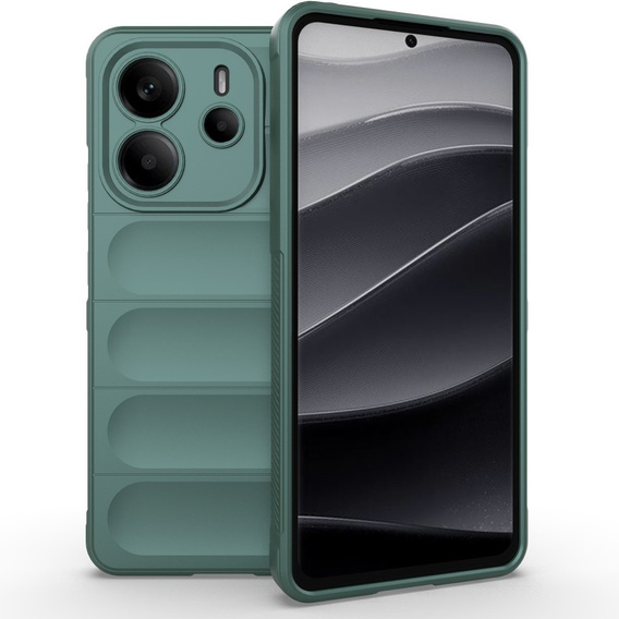 Obal na mobil pre Xiaomi Redmi Note 14 4G, Gaming Shockproof, zelený