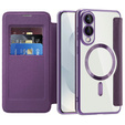 Klapkové puzdro pre Samsung Galaxy S25 Edge, RFID Wallet MagSafe CamShield, fialové