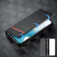 Klapkové puzdro pre Samsung Galaxy A55, Carbon LC.IMEEKE, čierne