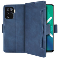 Klapkové puzdro pre Oppo Reno5 Lite, Card Slot, modré