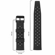 ERBORD Univerzálny 22 mm silikónový remienok