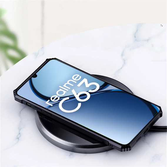 Obal na mobil pre Realme C63, AntiDrop Hybrid, čierne