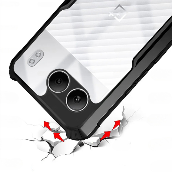Obal na mobil pre OnePlus Nord 4, AntiDrop Hybrid, čierne