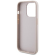 GUESS Obal na mobil pre iPhone 15 Pro Max, 4G Metal Gold Logo, ružové