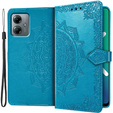 Klapkové puzdro pre Motorola Moto G14, Mandala, modré