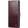 CASEME flipové puzdro pre Samsung Galaxy Note 20 Ultra, Waxy Textured, červené