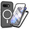 Puzdro pre Google Pixel 9a, Shockproof, s fóliou na displej, pre MagSafe, čierne