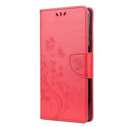 Klapkové puzdro pre Samsung Galaxy A12 / M12 / A12 2021, Butterfly, červené