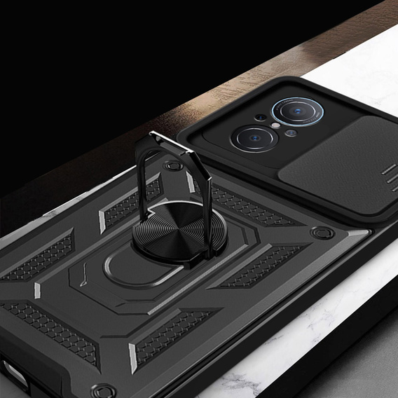 Obal na mobil pre Huawei Nova 9 SE, CamShield Slide, čierne
